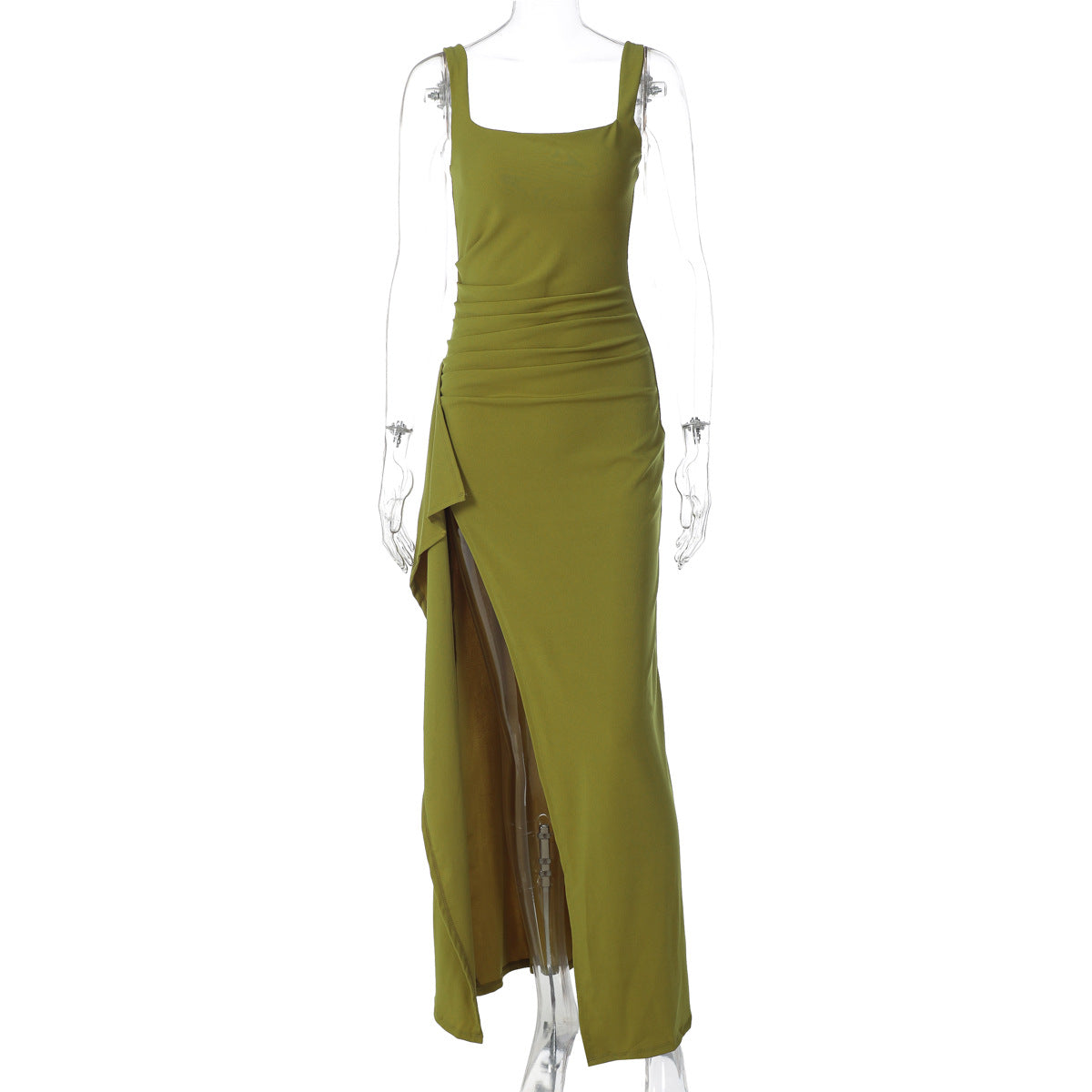 Ondine | Womens Strapless Backless High Slit Maxi Wedding Guest Dresses - 10