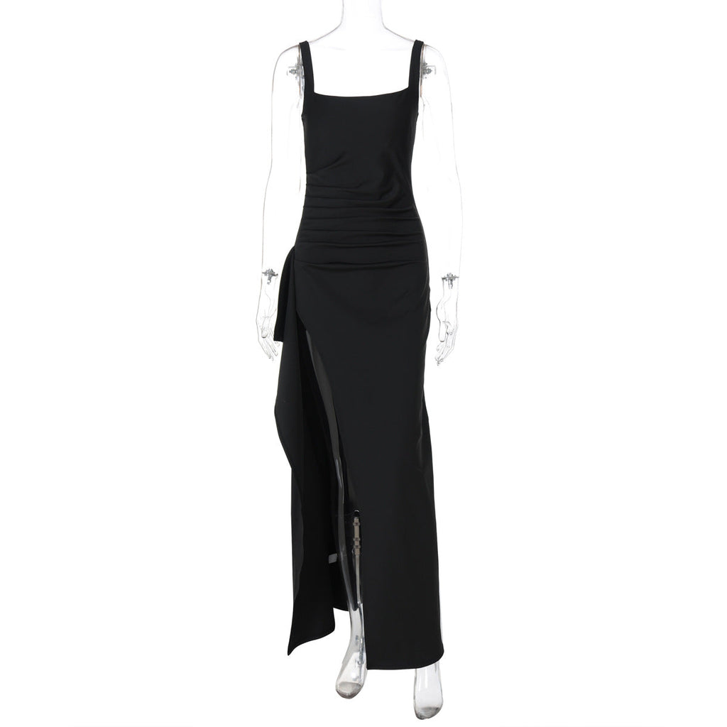 Ondine | Womens Strapless Backless High Slit Maxi Wedding Guest Dresses - 6