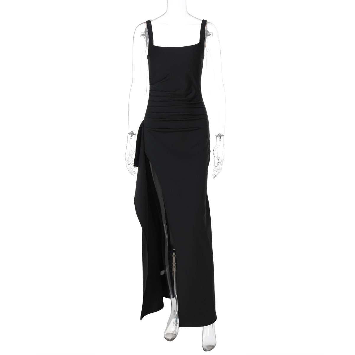 Ondine | Womens Strapless Backless High Slit Maxi Wedding Guest Dresses - 6