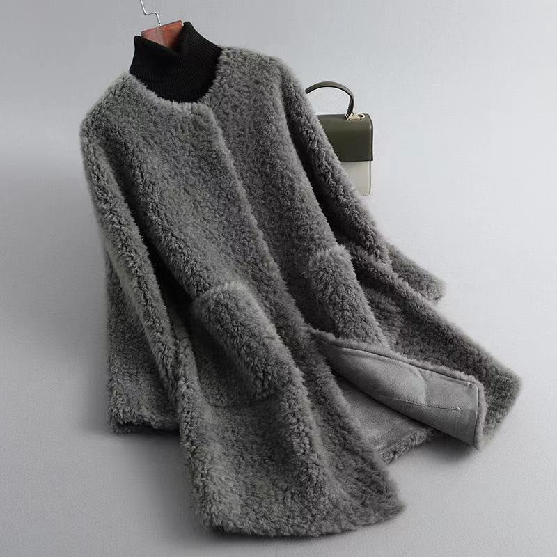 Ophelia | Womens Faux Fur Longline Coat - 1