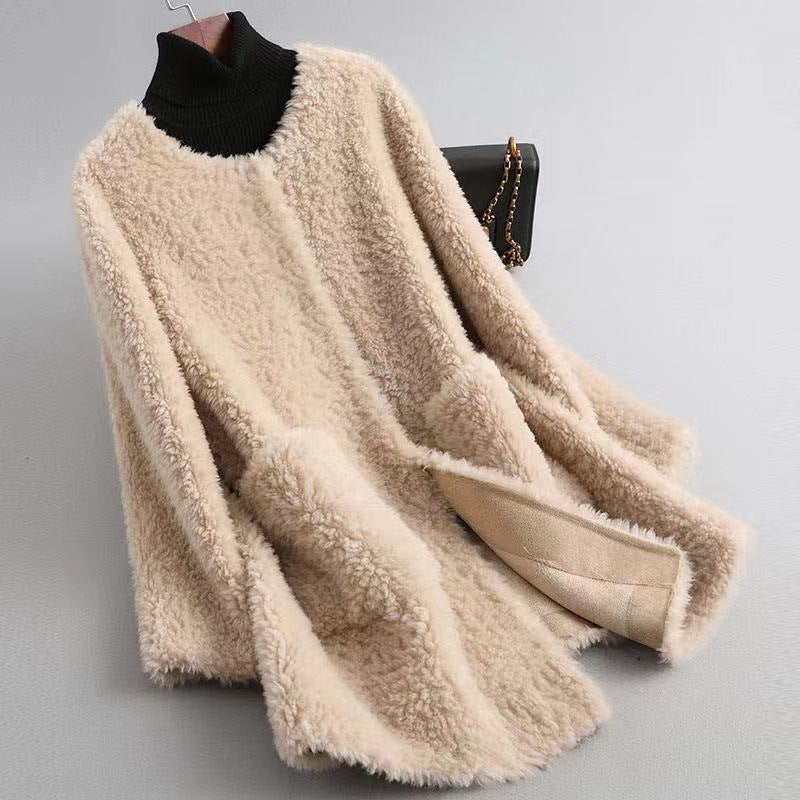 Ophelia | Womens Faux Fur Longline Coat - 2