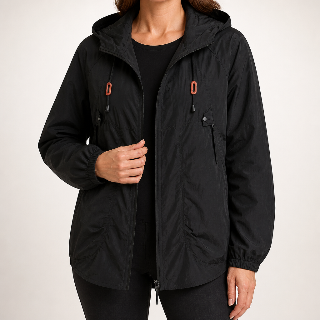 Orin | Womens Jacket Casual Zip Up Outdoor Jacket, Black