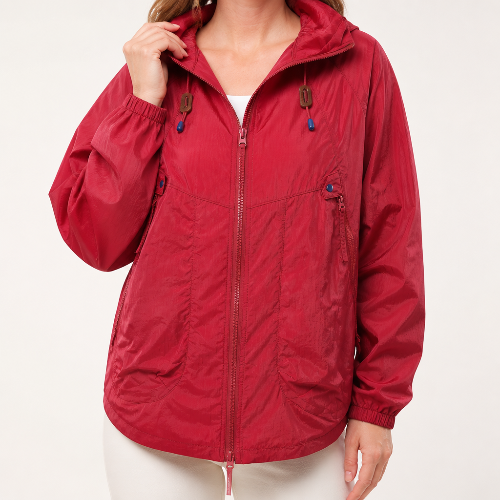 Orin | Womens Jacket Casual Zip Up Outdoor Jacket, Red
