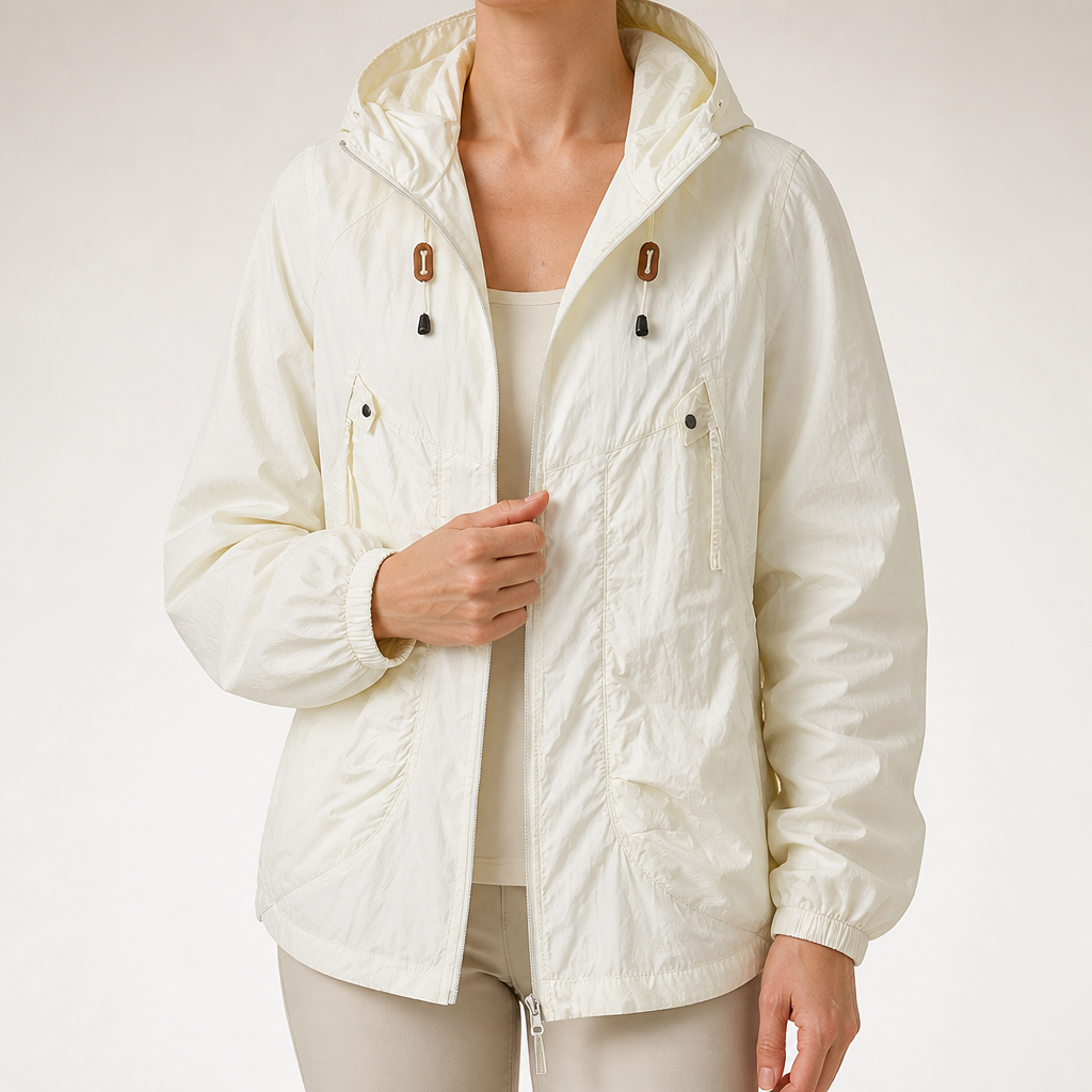 Orin | Womens Jacket Casual Zip Up Outdoor Jacket, White