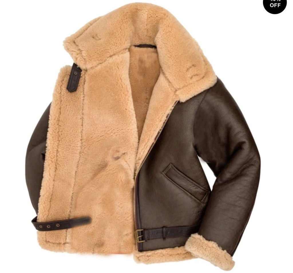 Otis | Mens Faux Suede Shearling Winter Jacket