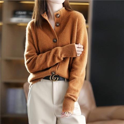 Ottilie | Womens Korean Retro Loose Knit Cardigan Coat - 7