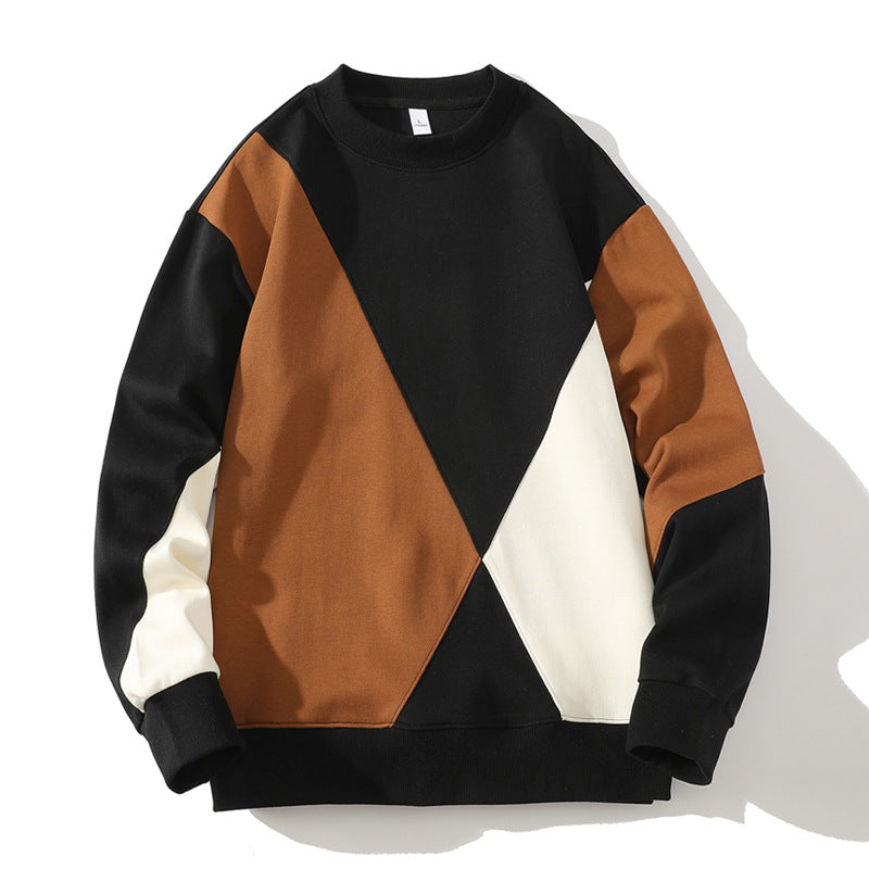 Percival | Mens Round Neck Sweatshirt Loose Casual Long Sleeve - 2