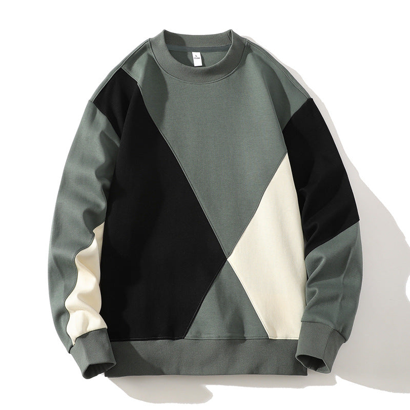 Percival | Mens Round Neck Sweatshirt Loose Casual Long Sleeve - 4