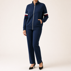Percival Fleece Lined Tracksuit Set - Deep Blue