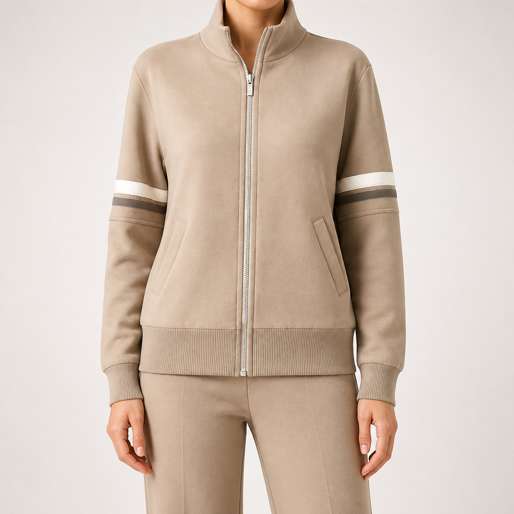 Percival | Womens Tracksuit Fleece Lined Cardigan Sports Two Piece Set Loungewear, Design 1