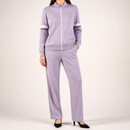 Percival Fleece Lined Tracksuit Set - Light Purple
