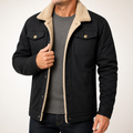 Percy | Mens Fleece Lined Winter Work Soft Shell Jacket, Black