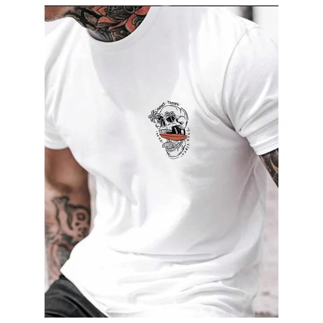 Peregrine | Mens Retro Pattern Print Short Sleeve T Shirt - 1