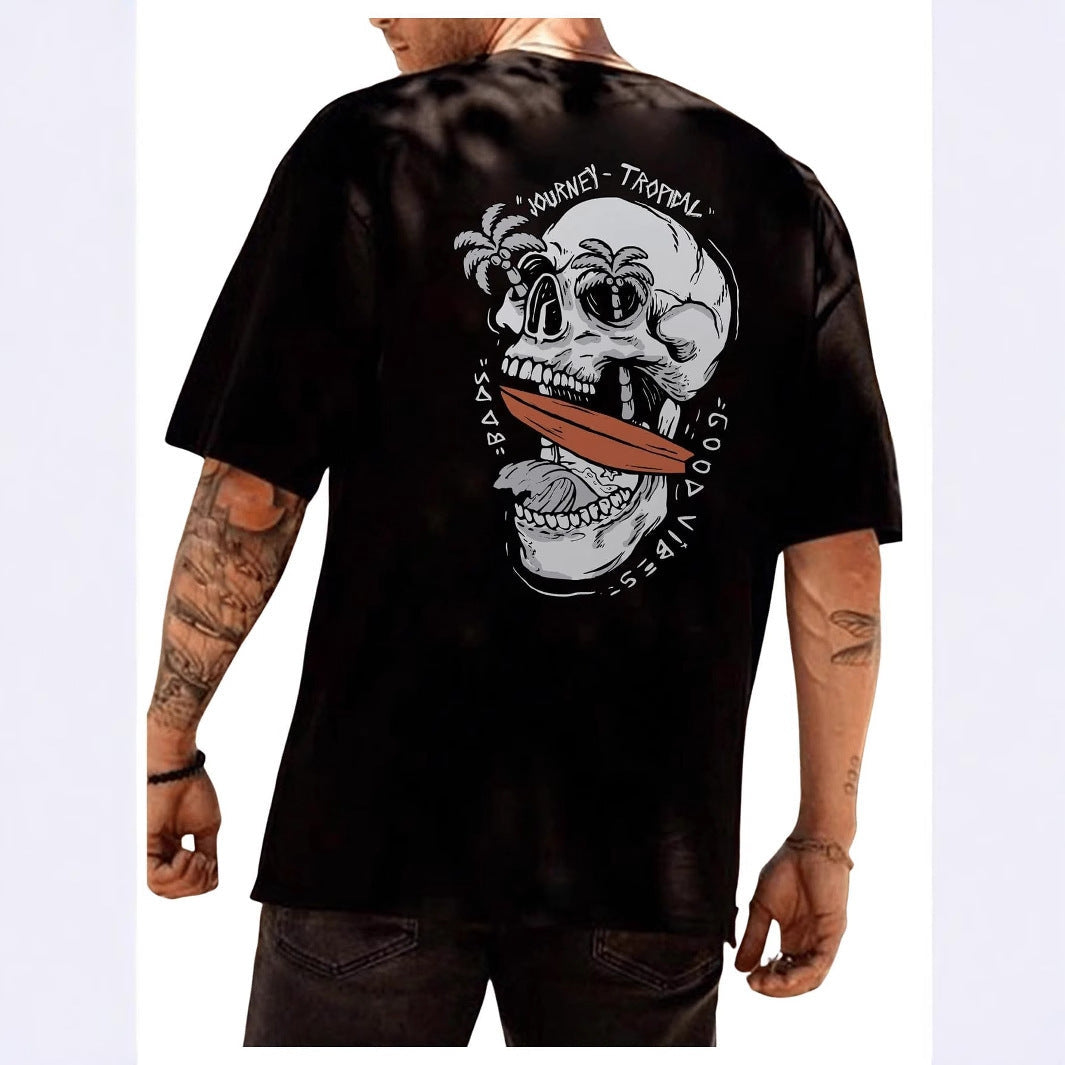 Peregrine | Mens Retro Pattern Print Short Sleeve T Shirt - 4