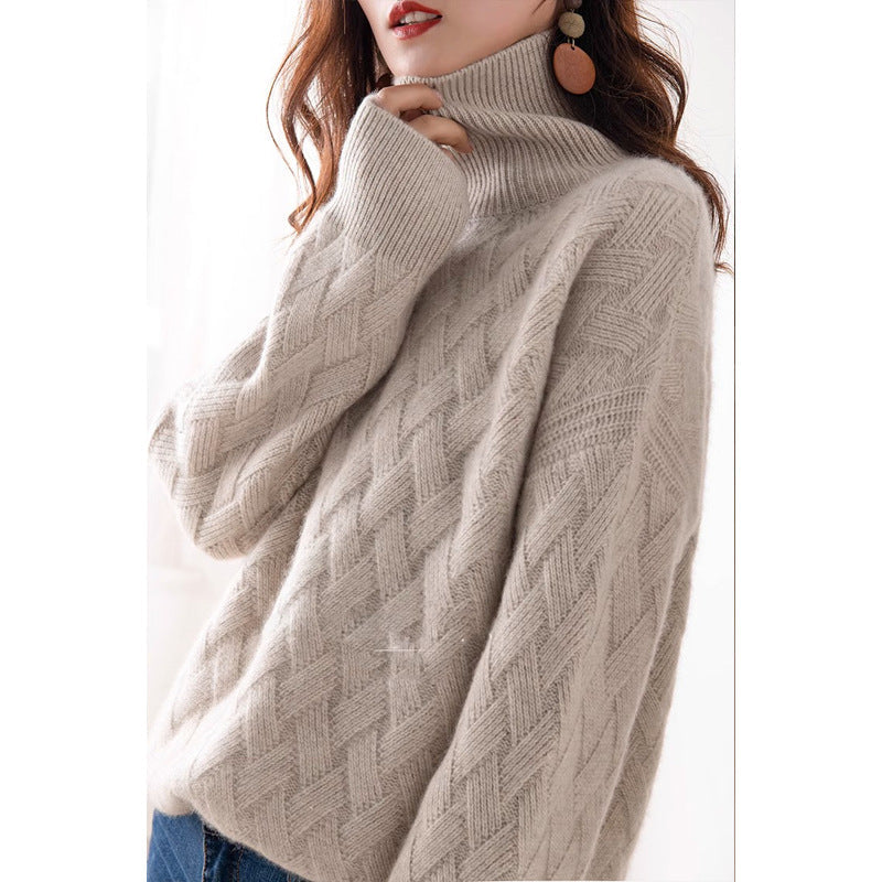 Pernille | Womens Turtleneck Knitted Jumper - 3