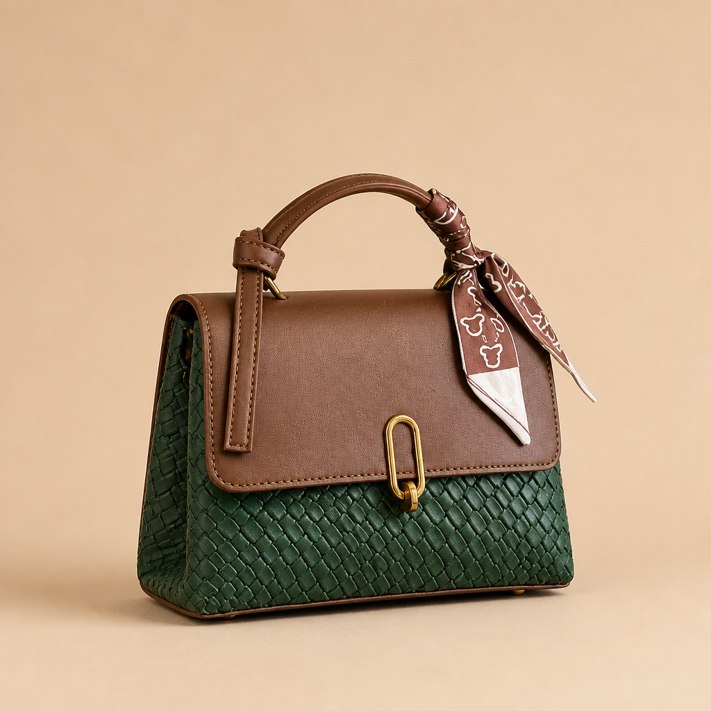 Pien | Womens Crossbody Bag Shoulder Bag Handbag, Coffee Green