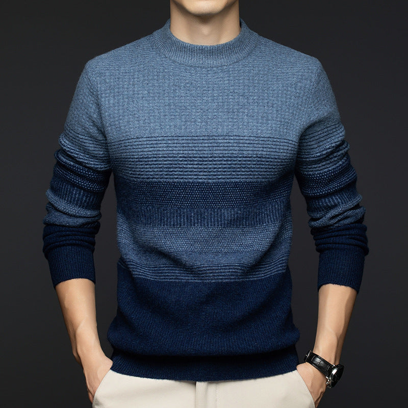 Preston | Mens Thick Round Neck Wool Knitted Jumper Warm - 1
