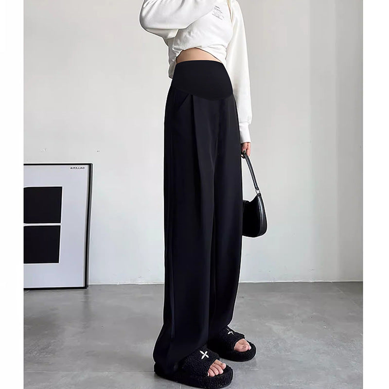 Priya | Womens Maternity Wide Leg Belly Support Work Trousers - 7