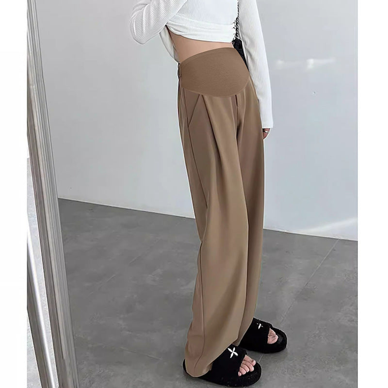 Priya | Womens Maternity Wide Leg Belly Support Work Trousers - 8