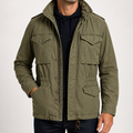 Reid | Mens M65 Multi Pocket Field Utility Jacket, Army Green