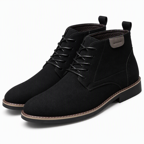 Alden | Mens Chelsea Boots Casual Lace Up Business Ankle Boots Black packshot
