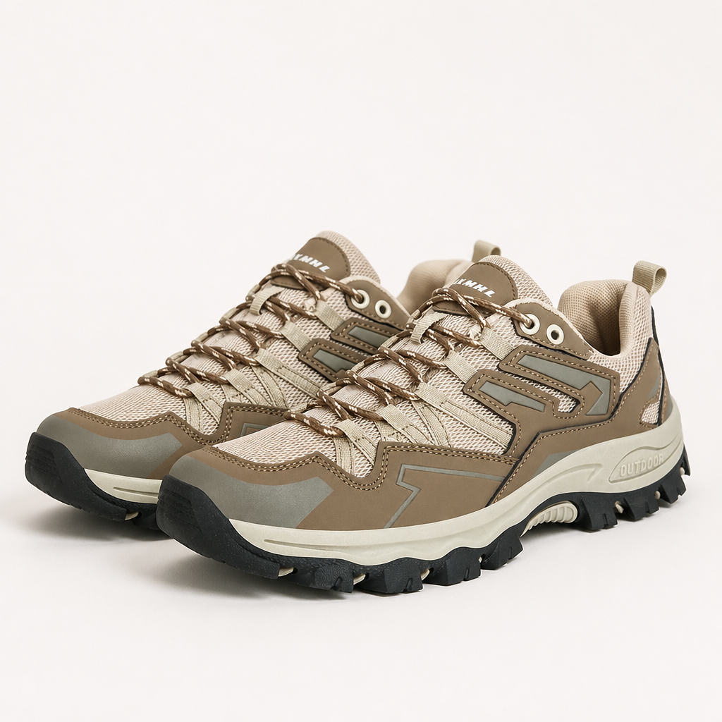 Rowan | Unisex Breathable Lightweight Hiking Walking Shoes, Brown