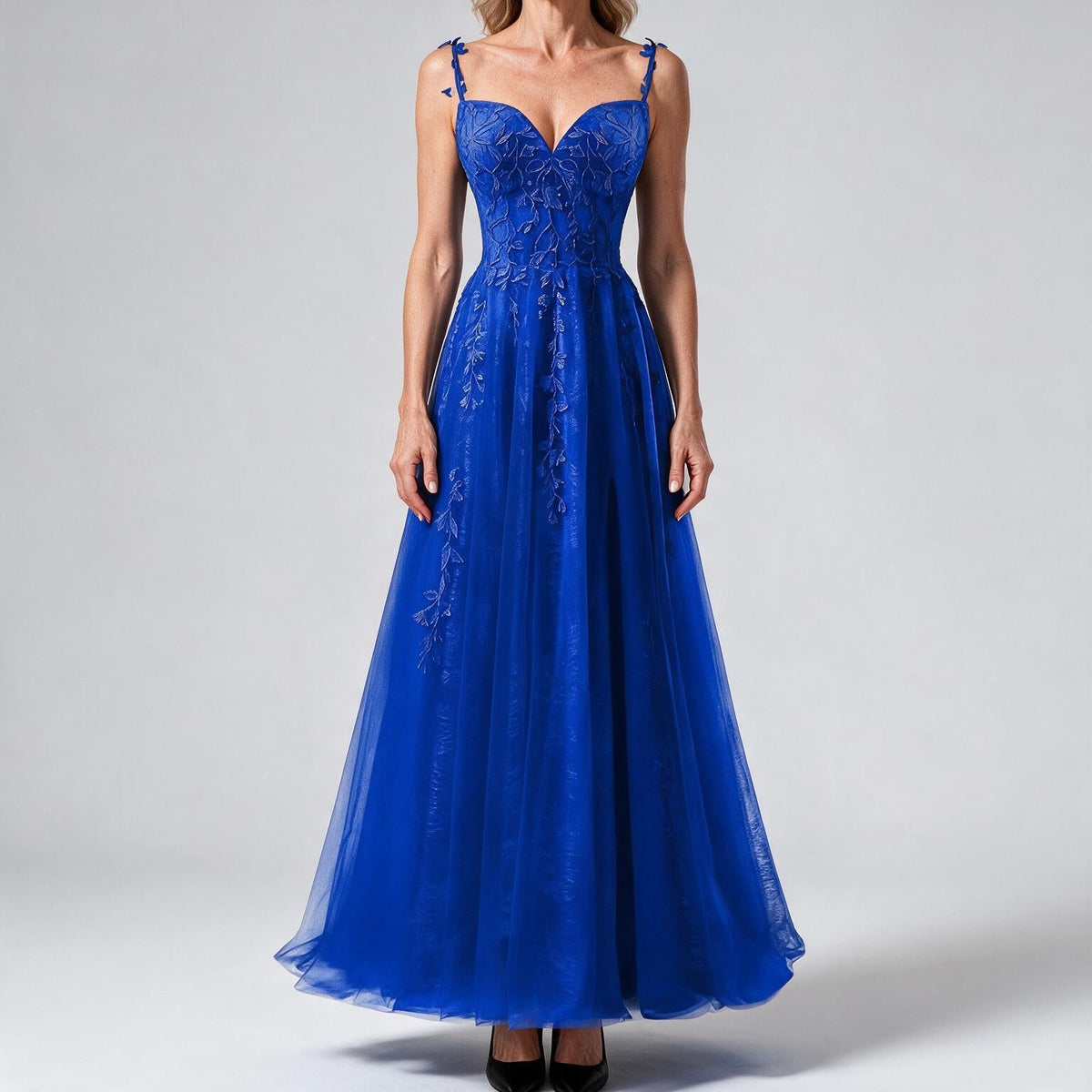 Genevieve | Womens Prom Formal Evening Gown Maxi Wedding Guest Cocktail Dresses Royal Blue