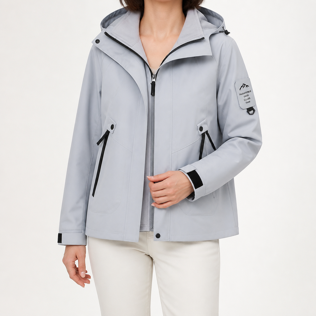 Rowan | Womens Waterproof 3 in 1 Hooded Jacket, Silver Grey