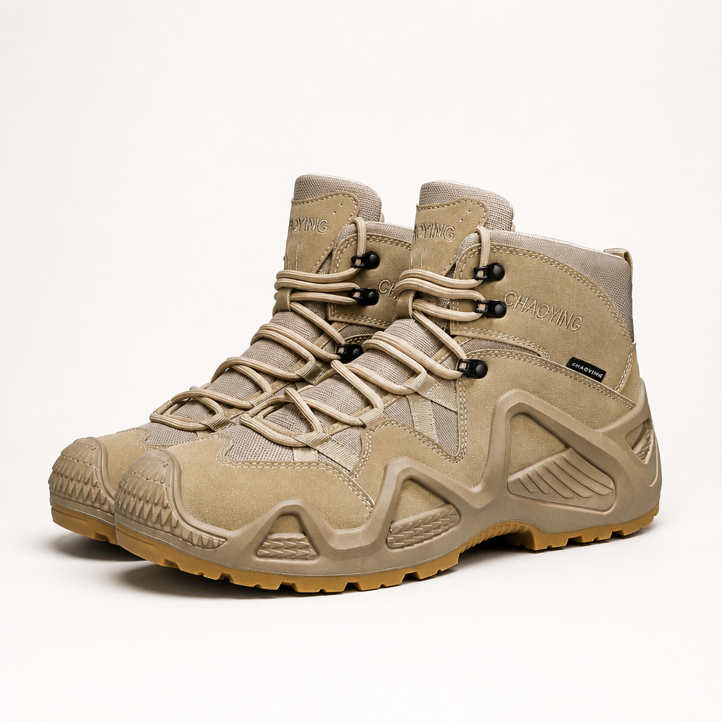 Rory | Mens Waterproof Hiking Boots, Khaki