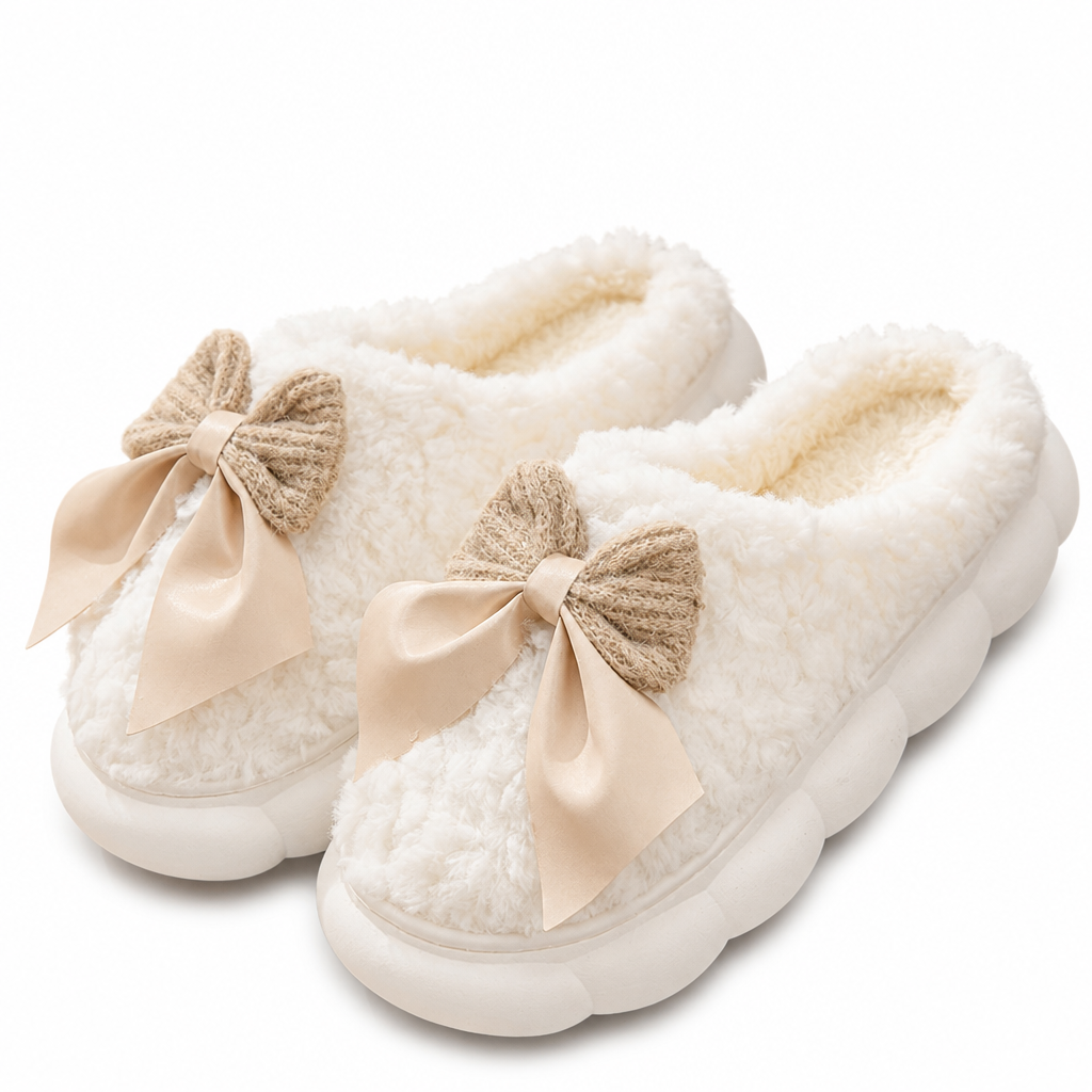 Hollis | Womens Slippers Fluffy Warm Memory Foam House Slippers Design 4 packshot