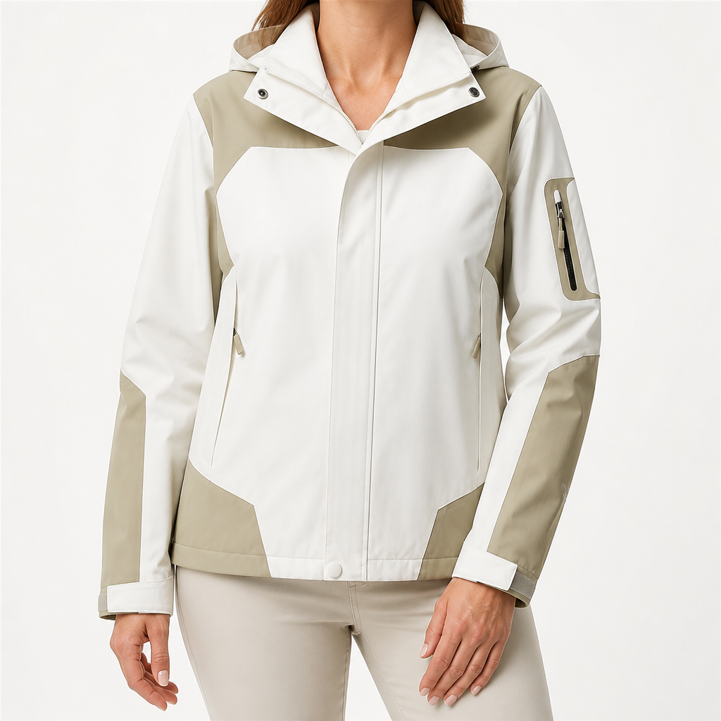 Harriet | Womens Waterproof Windbreaker Jacket, Green White