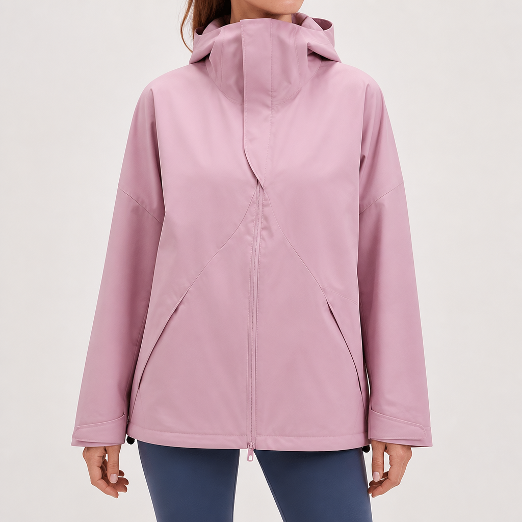 Genevieve | Womens Waterproof Windproof 3 In 1 Jacket, Raspberry Pink