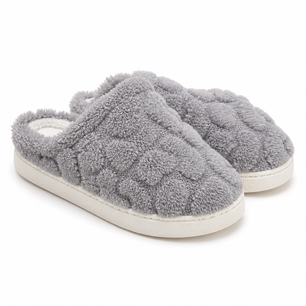 Hollis | Womens Slippers Fluffy Warm Memory Foam House Slippers Design 8 packshot