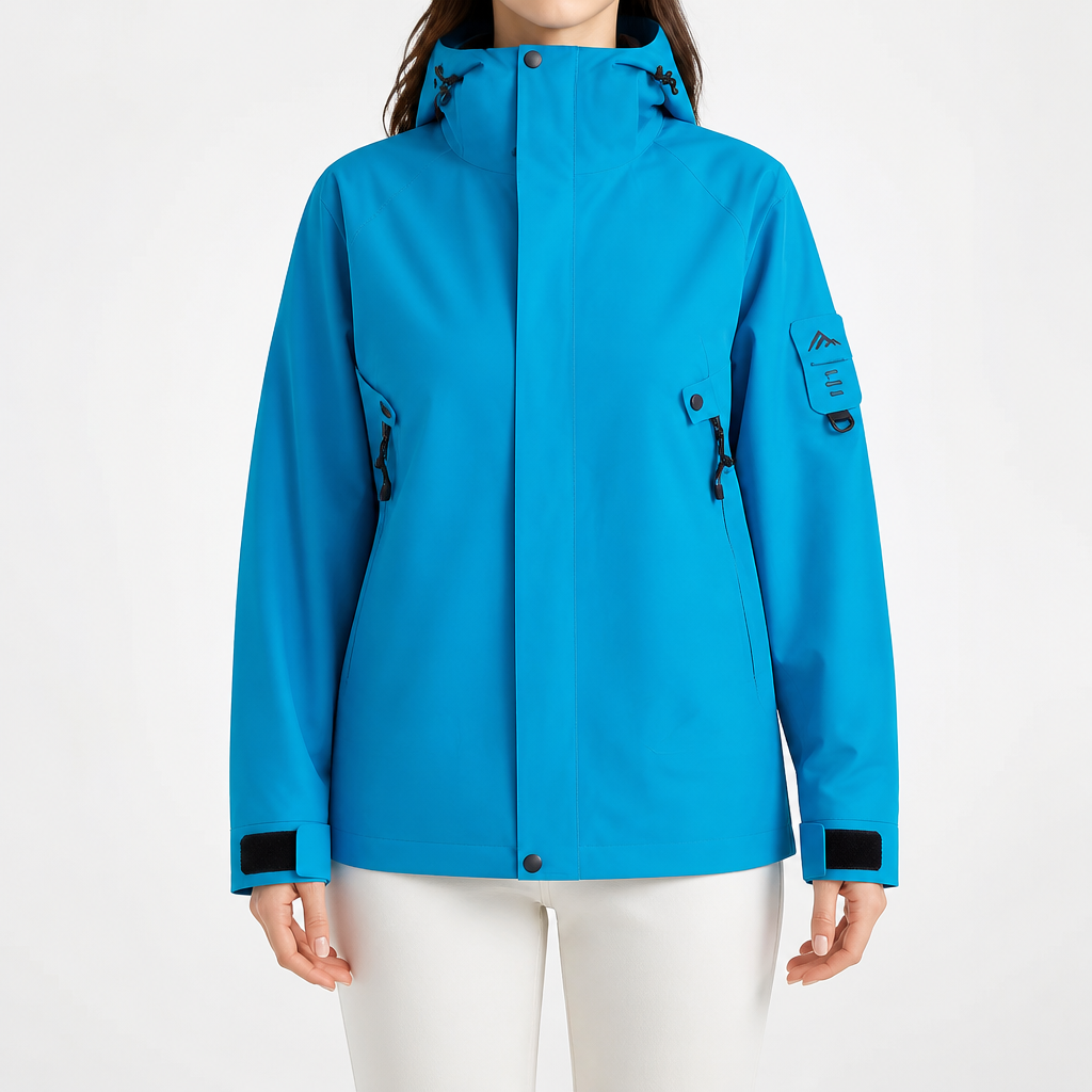 Rowan | Womens Waterproof 3 in 1 Hooded Jacket, Aqua Blue