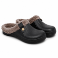 Pearl | Womens Slippers Winter Warm Plush Cotton House Slippers Black Gray packshot