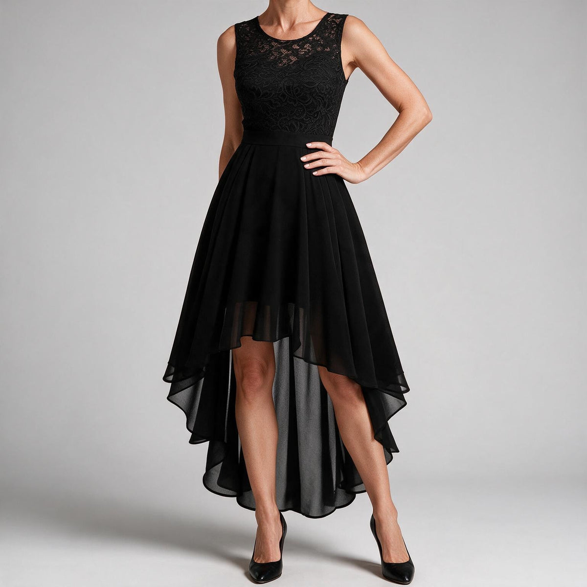 Eleanor | Womens Cocktail Lace Midi Wedding Guest Evening Formal Long Elegant Dresses