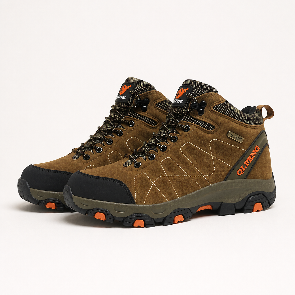Edmund | Mens Waterproof Fleece Lined Snow Boots, Brown