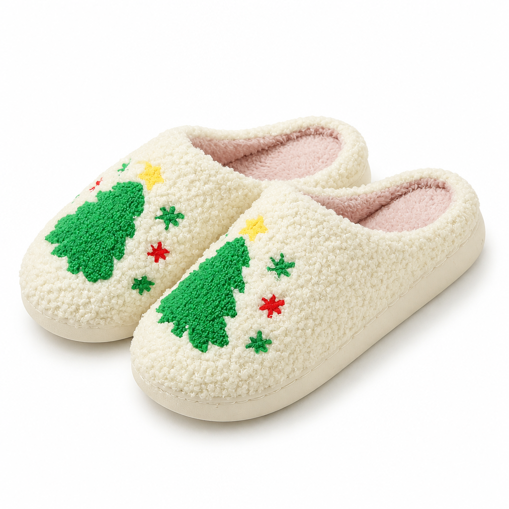Tamsin | Womens Slippers Fluffy Cute Cartoon Warm House Slippers Christmas packshot