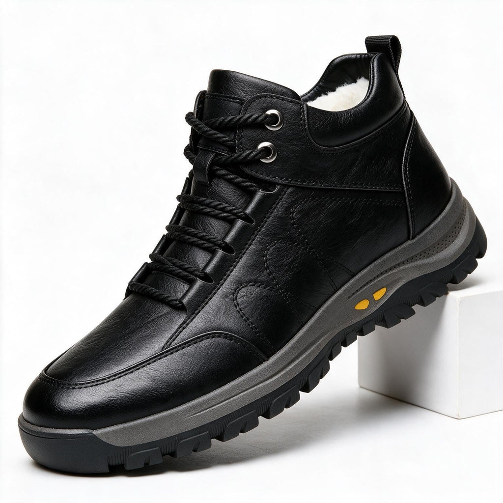 Ryder | Mens Trainers Hiking Sports Shoes Casual Black Brown Walking Shoes Black 2 packshot