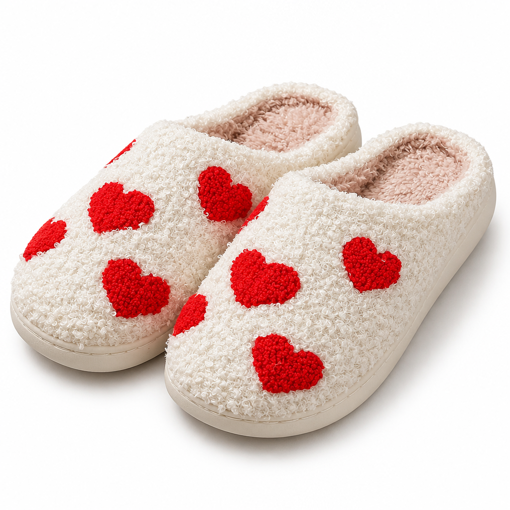 Faas | Womens Slippers Fluffy Warm Memory Foam House Slippers Design 1 packshot