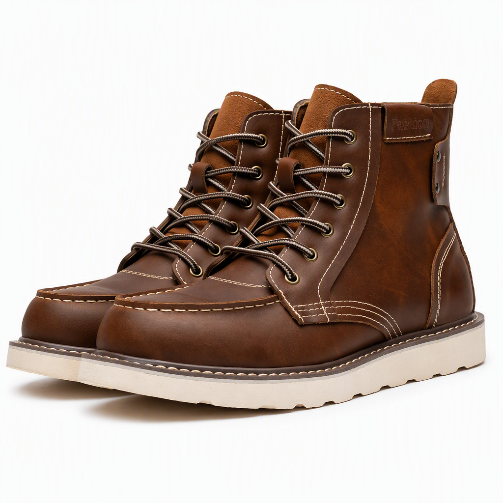 Hamish | Mens Work Boots Fleece Lined Warm Retro Boots Multi 6 packshot