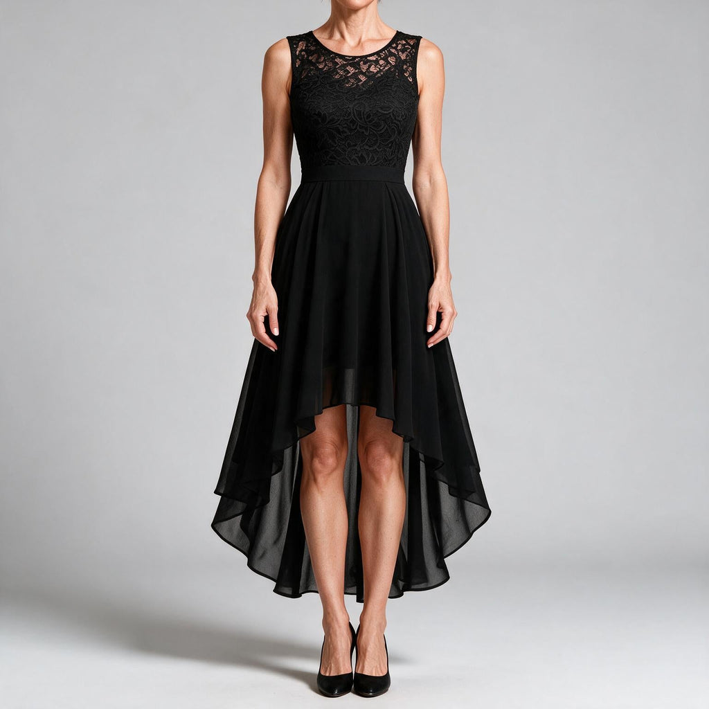 Eleanor | Womens Cocktail Lace Midi Wedding Guest Evening Formal Long Elegant Dresses