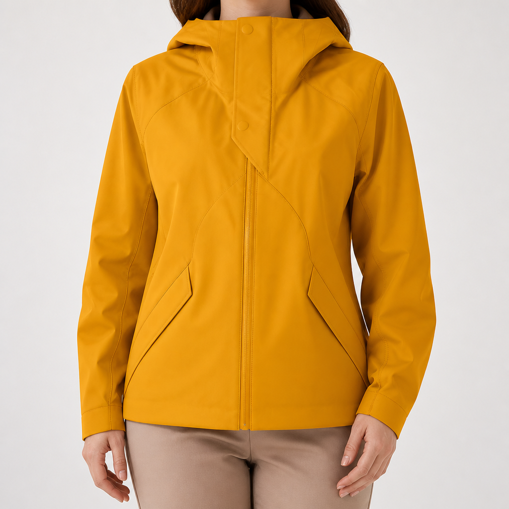 Harriet | Womens Waterproof Windproof Softshell Jacket, Wheat Yellow