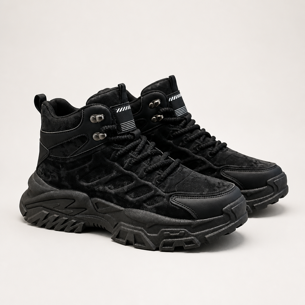 Julian | Mens Hiking Walking Boots, Black