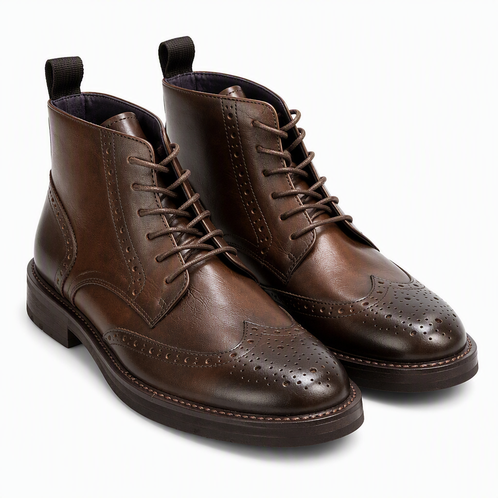 Bramwell | Mens Chelsea Ankle Winter Outdoor High Top Boots Brown packshot