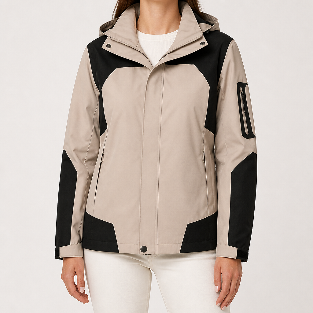 Harriet | Womens Waterproof Windbreaker Jacket, Stone Grey