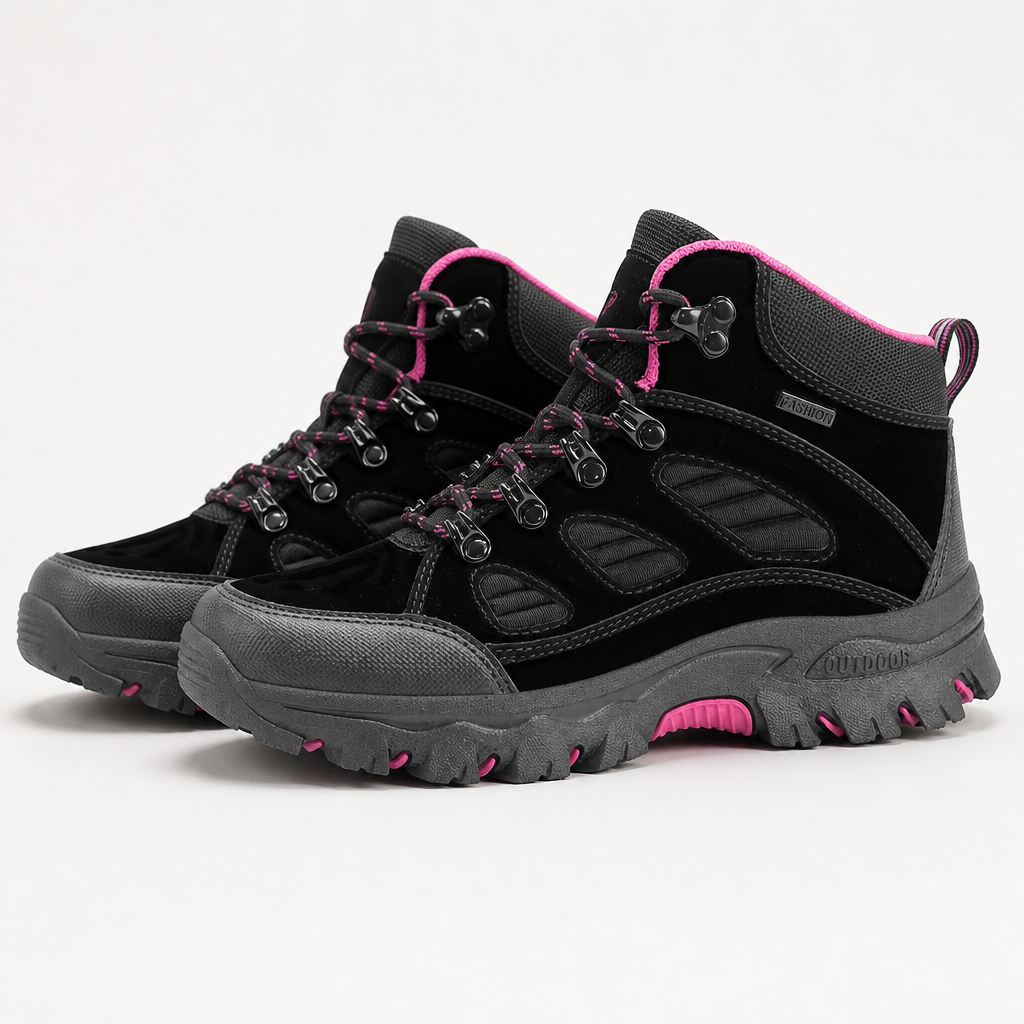 Wren | Womens Waterproof Hiking Boots, Rose Red