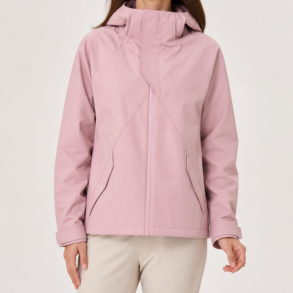 Harriet | Womens Waterproof Windproof Softshell Jacket, Raspberry Pink 2