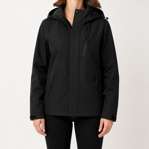 Beatrice | Womens Waterproof Fleece Lined 3 In 1 Jacket, Black