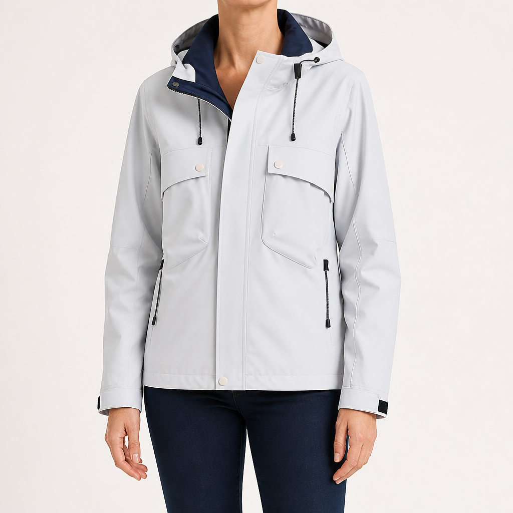 Josephine | Womens Waterproof Windproof Hooded Softshell Jacket, Grey
